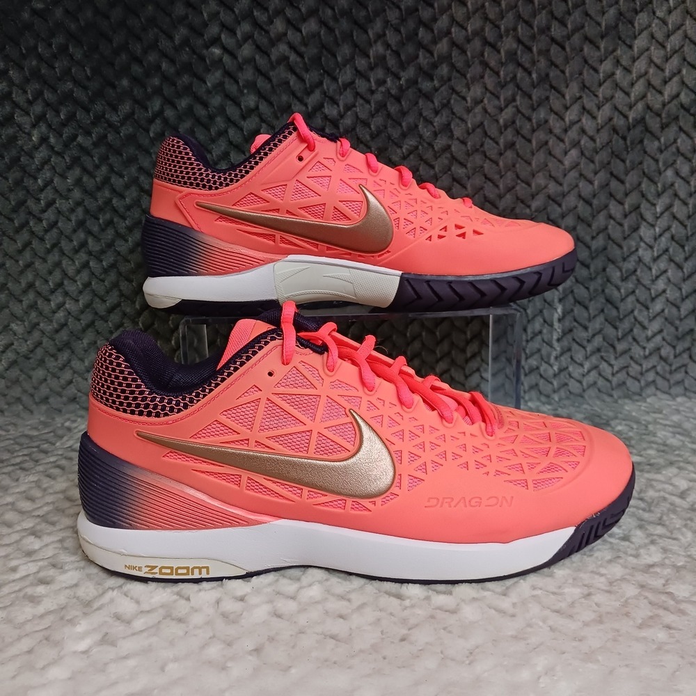 Nike Zoom Cage 2 Dragon Women's Tennis Shoes Crimson 705260-800 Size 9